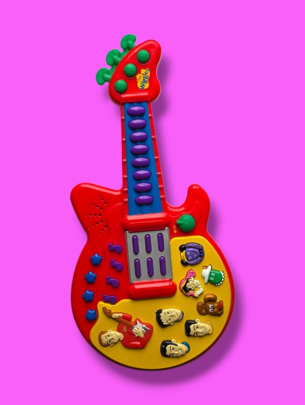 Vintage 2003 Spin Master The Wiggles Red Play Along Musical Guitar
